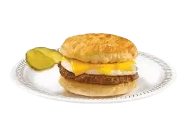 Waffle House Sausage egg & Cheese Biscuit