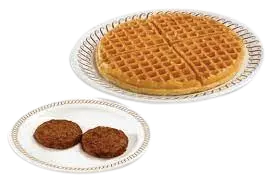 Waffle house Waffle With A Side Of Meat 