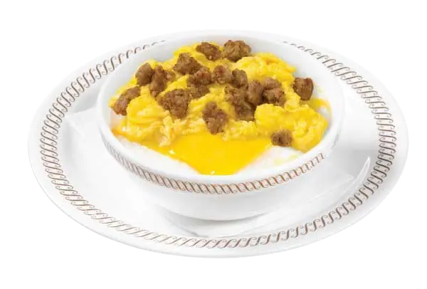 Waffle House Sausage, Egg & Cheese Grits Bowl